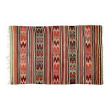 Anatolian handmade kilim rug 226 cm x 137 cm