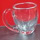Superb signed baccarat crystal mug cup / vintage / 1300 gr