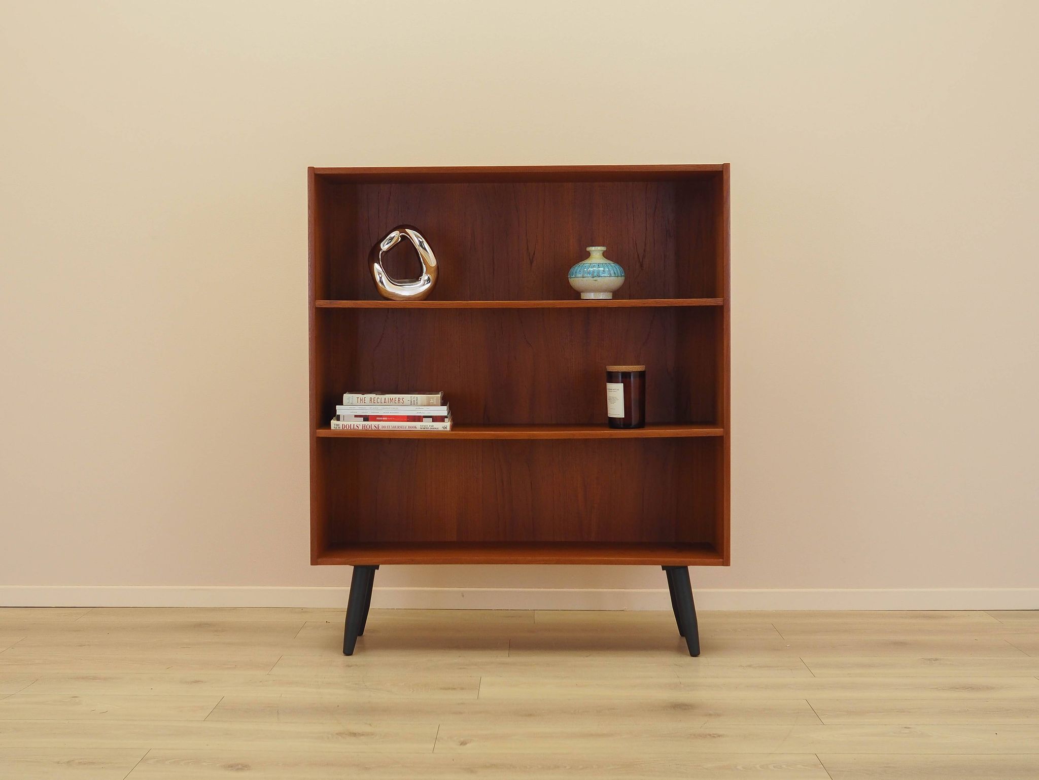 Teak bookcase, Danish design, 1970s, manufactured by Clausen & Søn