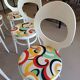 Lot of 6 chairs, 60s BAUMANN model MOUETTE, fully restored.