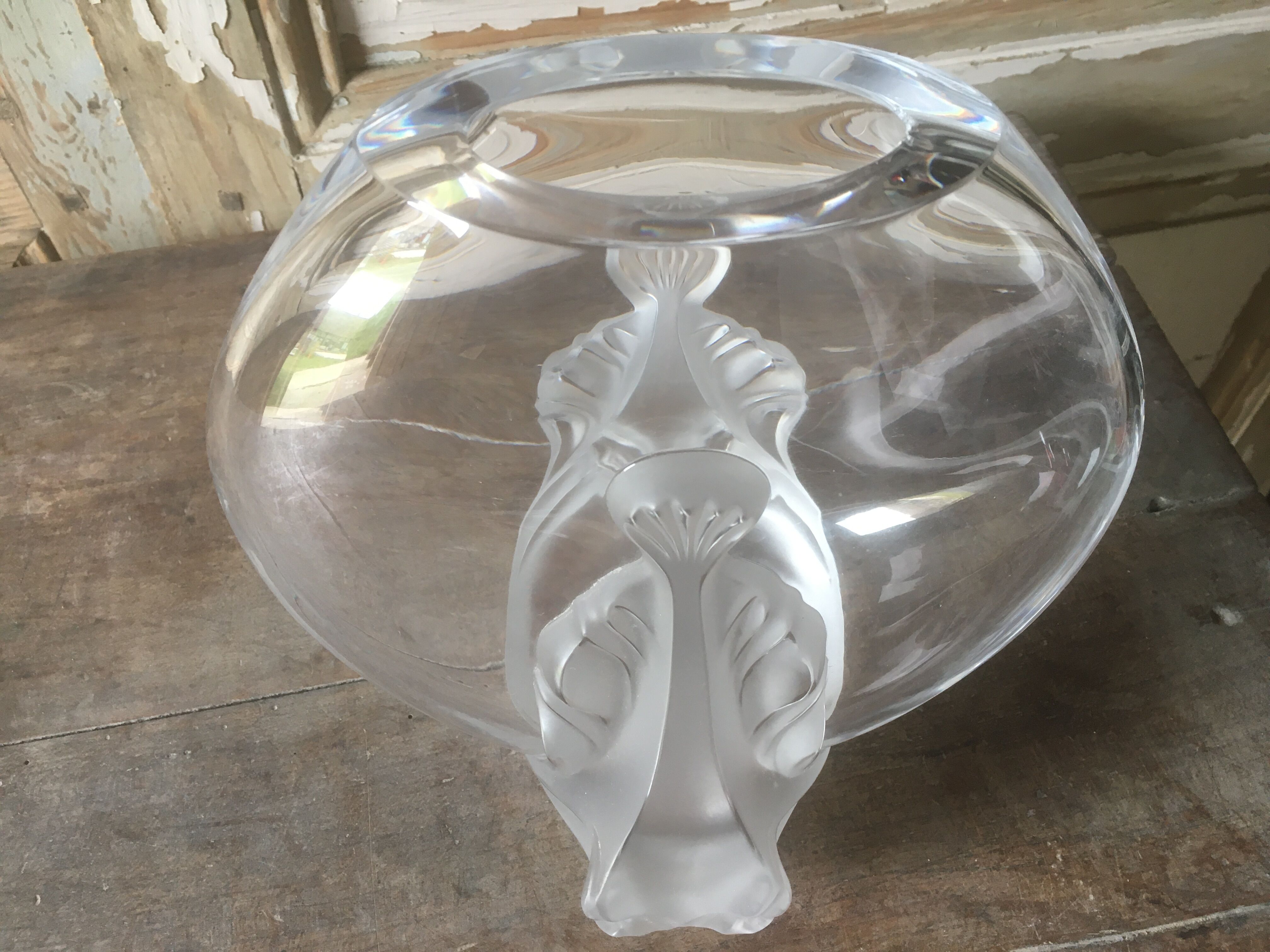 Garance vase in Lalique crystal