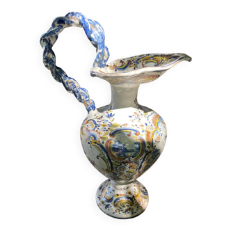 19th century rocaille earthenware ewer