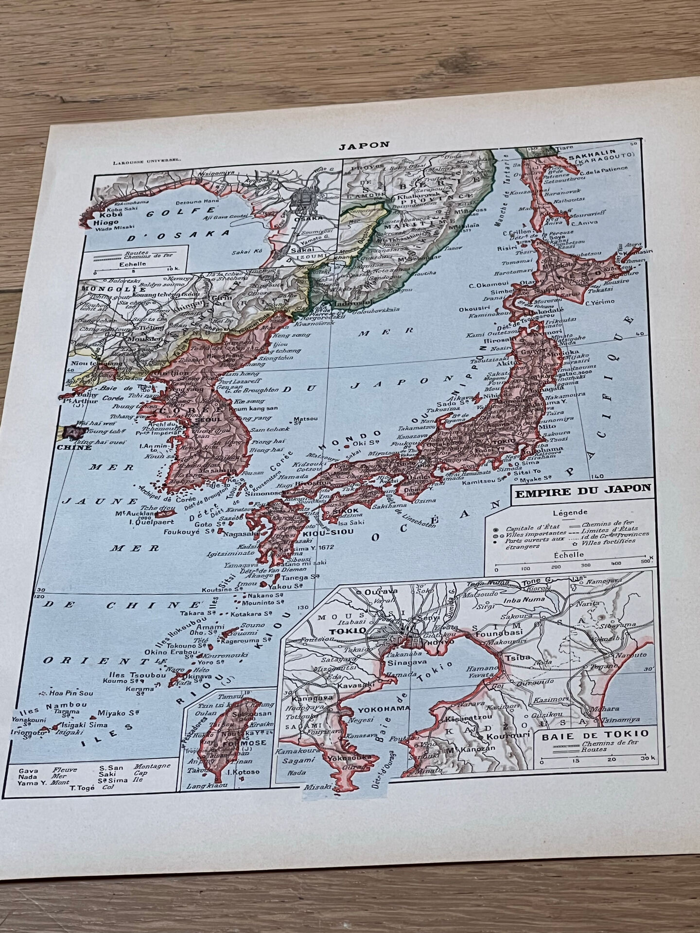 Carte Japon - 20x29cm