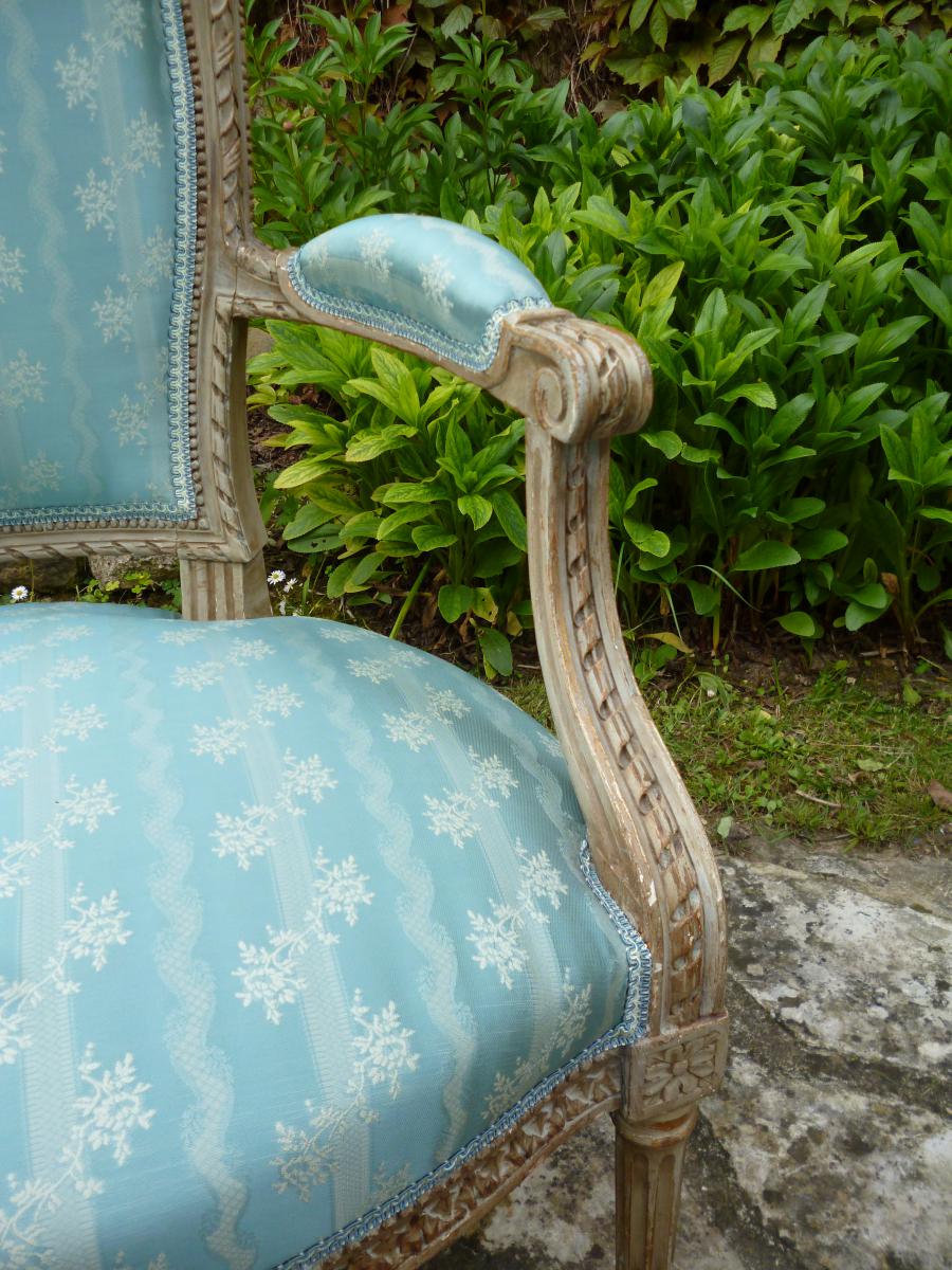 Fauteuil Louis XVI à Oreilles