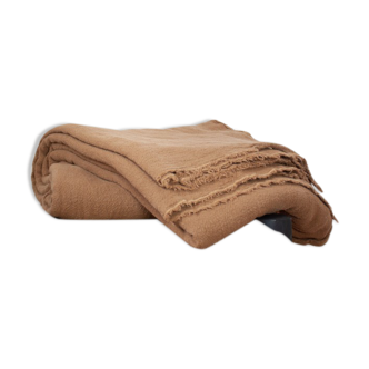 Tobacco raw linen tablecloth