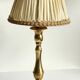 Solid brass lamp and antique lampshade