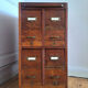 Vintage workshop furniture, antique secretary desk.
