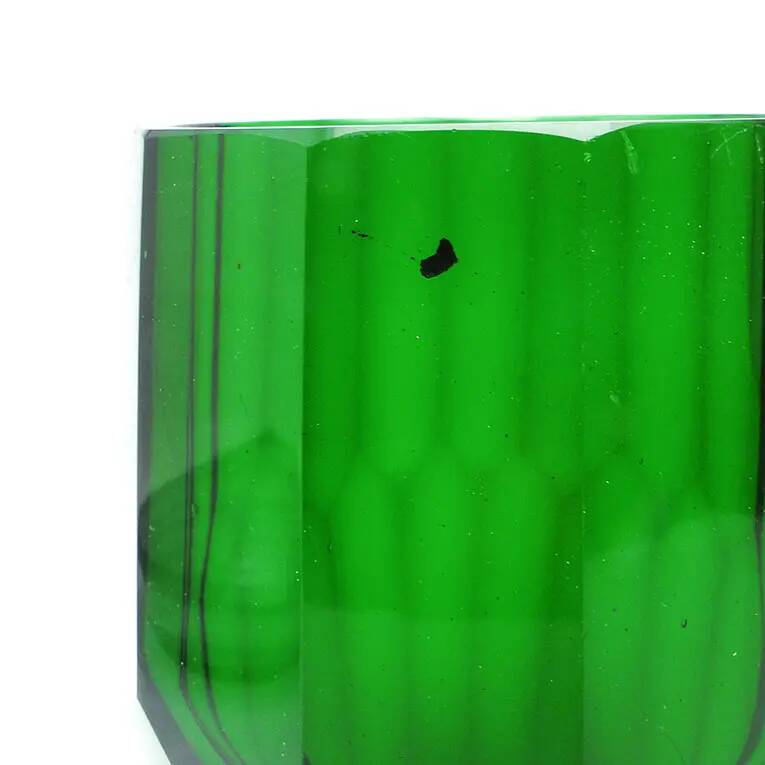 Art Deco vase, crystal, designed by J. Hoffmann, Bohemia, Czechoslovakia, 1930s