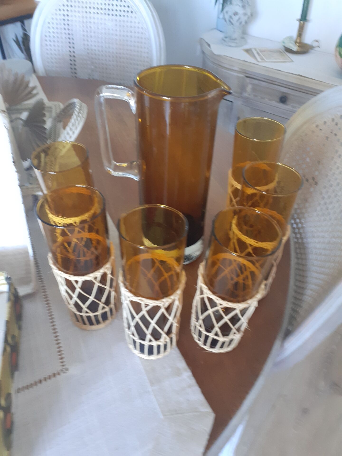 Services de verres et pichet