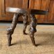 Round coffee table, vines