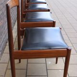 Rosewood Astrid Dining Chairs by Oswald Vermaercke for V-Form, 1962, Set of 5