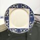 Set of 12 flat plates in Badonviller earthenware