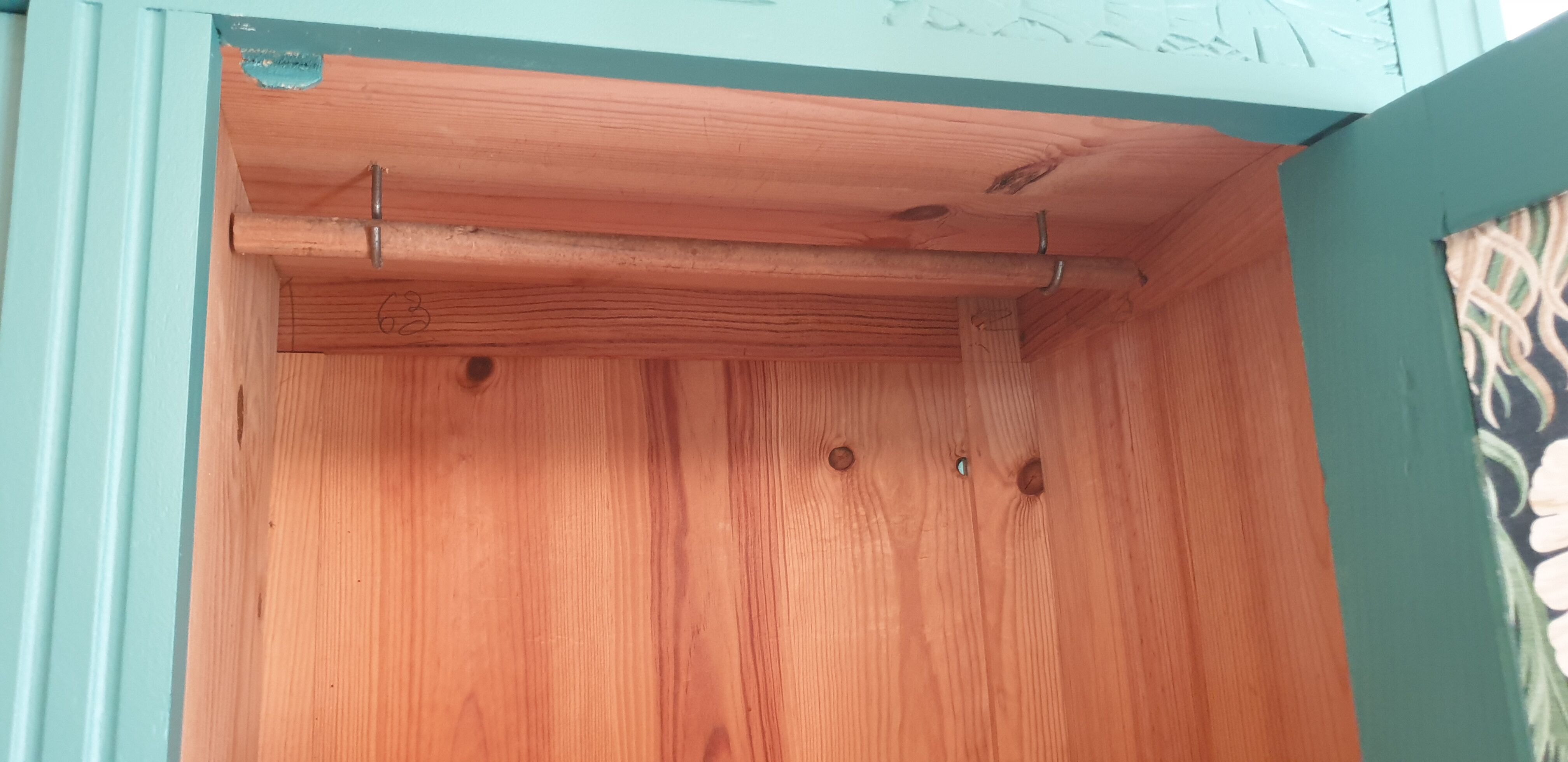 Parisian wardrobe in solid wood