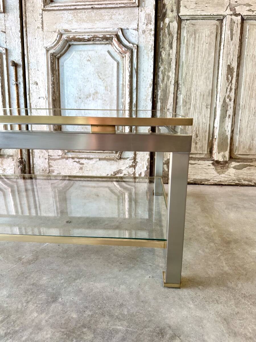coffee table and pair of side tables by Guy Lefèvre for Maison Jansen