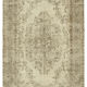 Hand-knotted unique turkish beige rug 200 cm x 300 cm