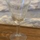 9 glasses tulip-shaped vintage blueberry pattern 1960