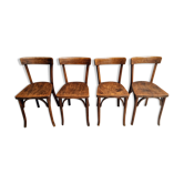 Set de 4 chaises de bistrot par Baumann