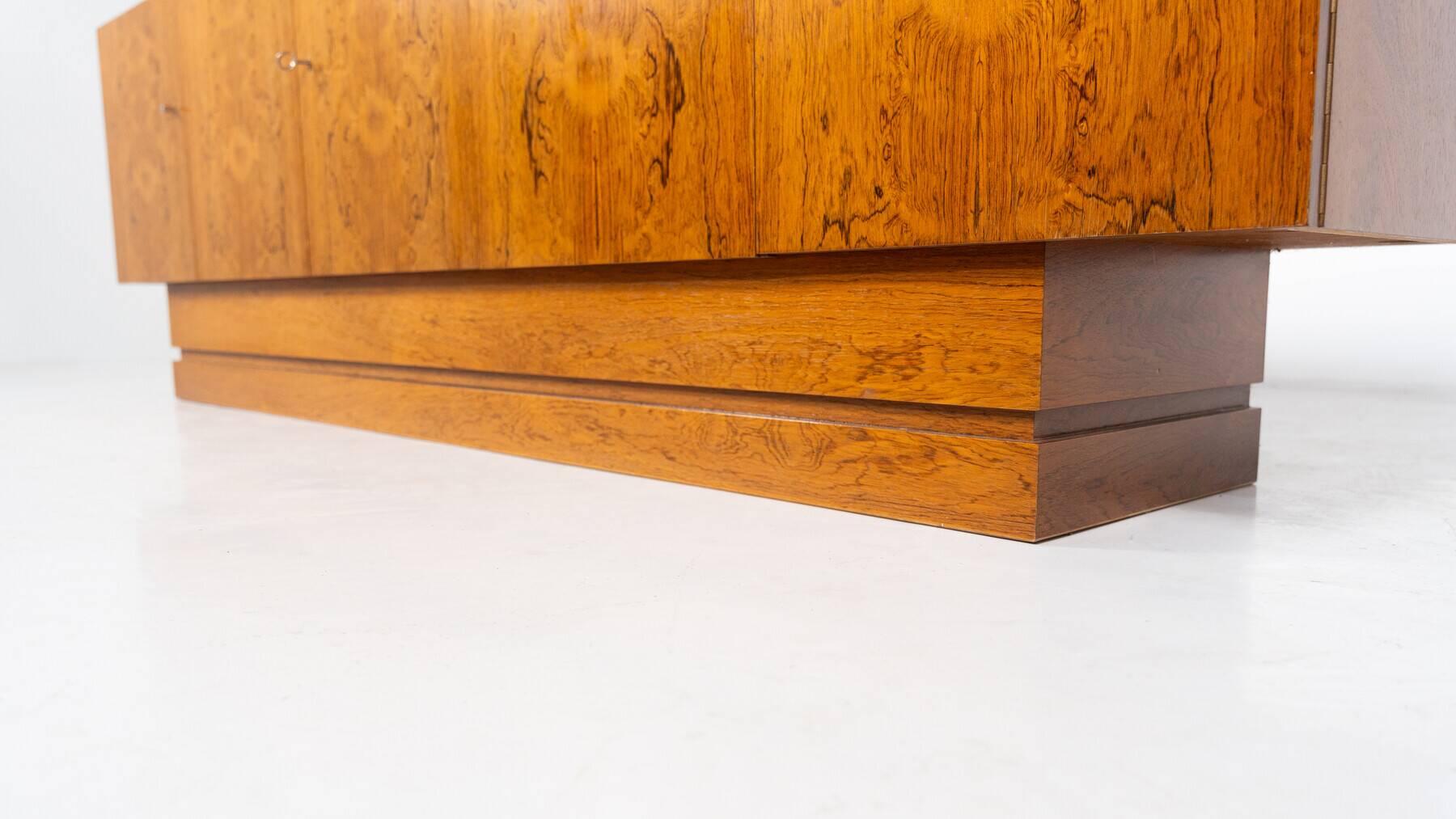 Mid-Century Modern Sideboard, Wood and Travertine, 1970s