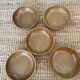 5 deep plates in stoneware