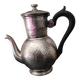 Antique english pewter hammered sheffield a la reine teapot hammered metal