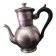 Antique english pewter hammered sheffield a la reine teapot hammered metal