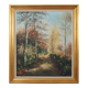 Peinture « The Forest Road », design scandinave, années 1970