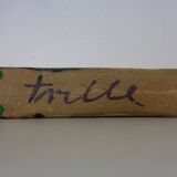 Vintage glazed studio ceramic vase by Trille Jørgensen, Denmark, 1970s.