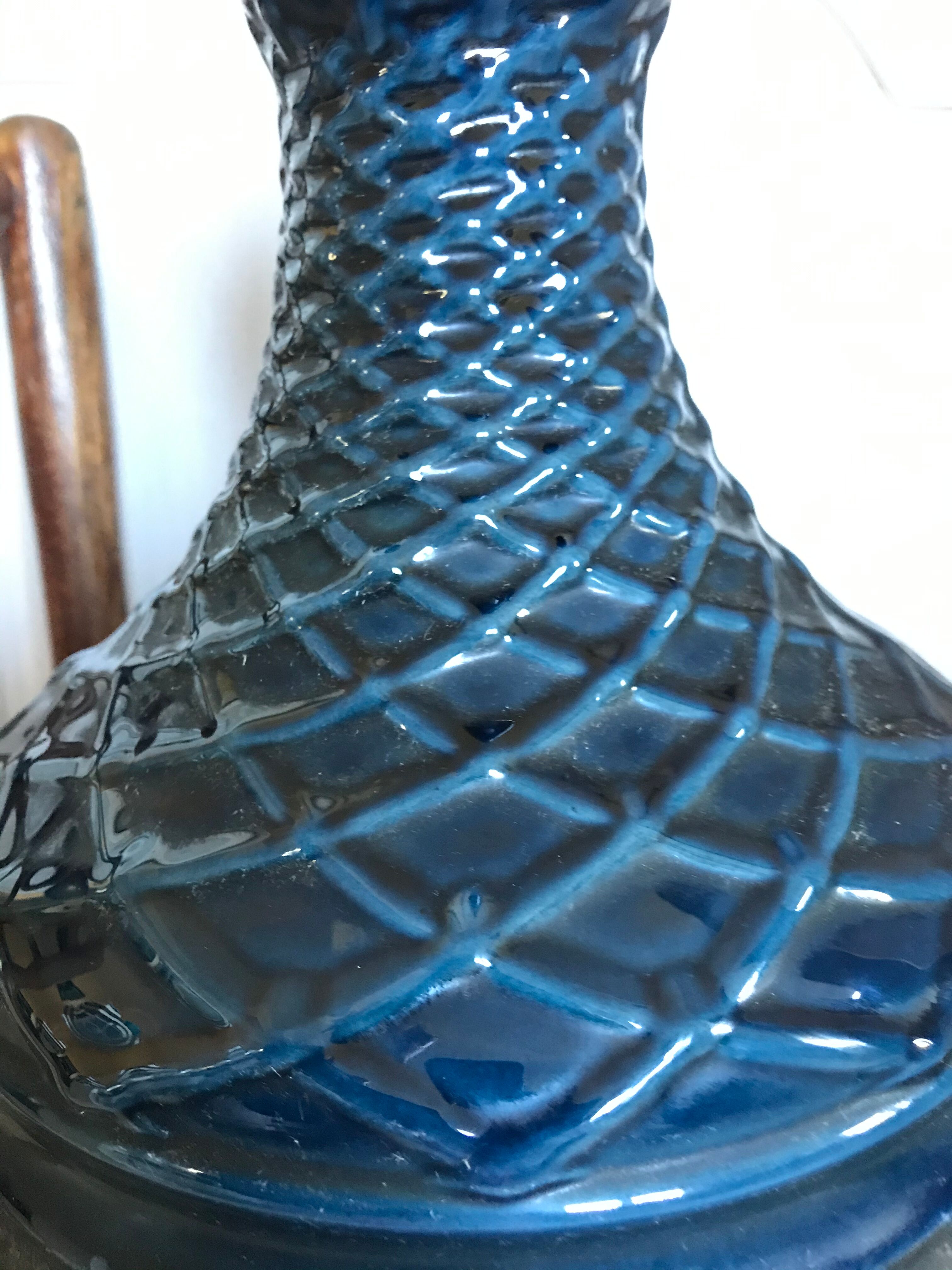 Vintage ceramic footlamp