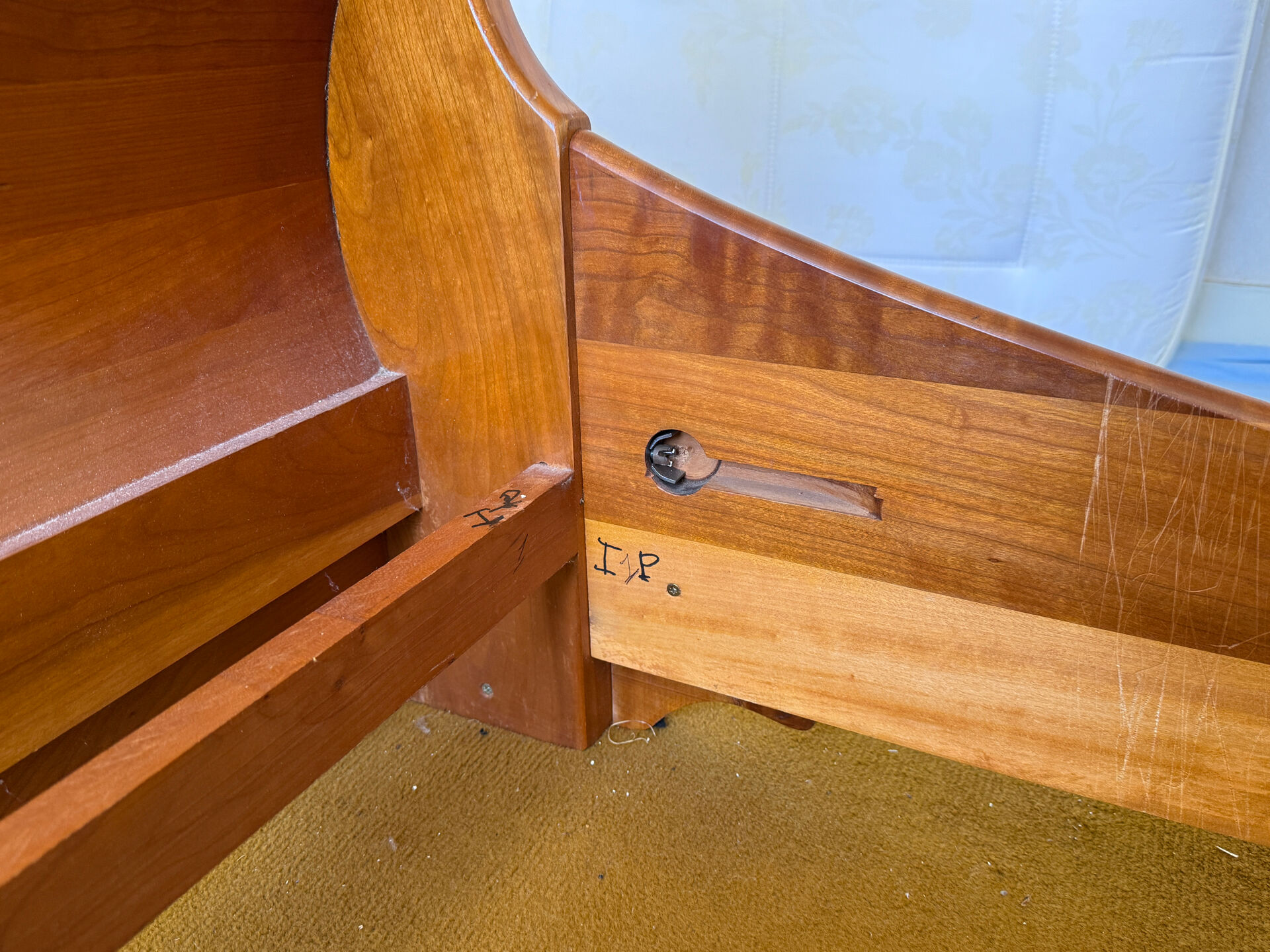 Bed and bedside tables