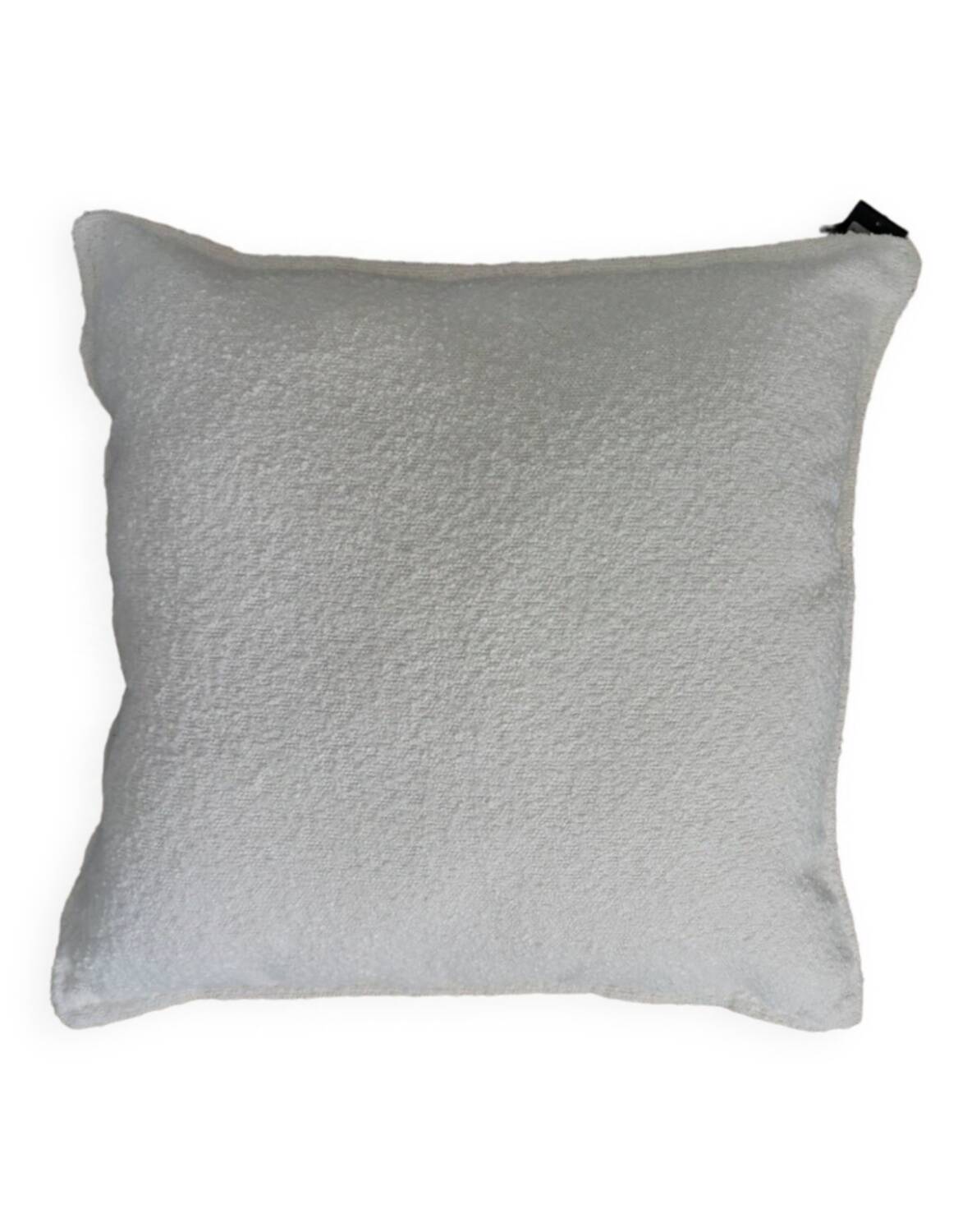 Coussin bouclette blanc cassé