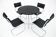 Table à manger set table et 4 chaises par Mart Stam, Pologne, années 1930