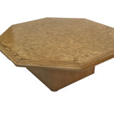 Vintage coffee table 1980s wood minimalist design