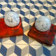 Pair of Kaiser ceramic wall lights