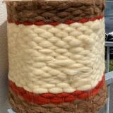 Vintage 70's wool lampshade