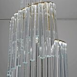 Pia Guidetti Crippa Mid-Century Modern Italian Murano Chandelier for Lumi