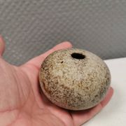 Small, lovely "hollow" ceramic vase, Danish from the 1970s.