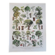Old botanical plate "Trees" – naturalistic illustration