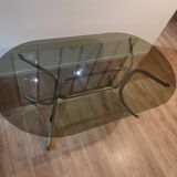 Table  en verre vintage