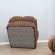 Canapé modulaire italien vintage inspiré des fleurs, années 1970