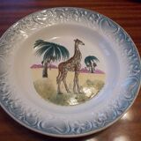Decorated earthenware plate