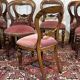 Suite de 8 chaises anglaises en acajou de style Victorien