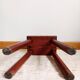 Vintage wooden brutalist farm stool