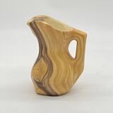Vintage ceramic pitcher Vallauris Grandjean Jourdan imitation wood