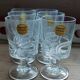 6 petits verres en cristal trempé d'environ 10 cl
