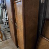 Art deco wardrobe in elm burl