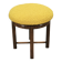 1930s Czech Art Deco Beechwood Stool with Bouclé Upholstery