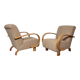 Paire de fauteuils Art Déco de Jindřich Halabala, années 1950