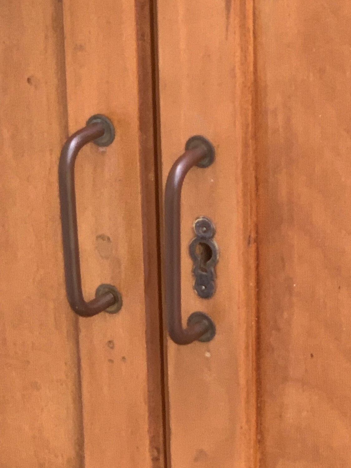 Parisian wardrobe vintage beech 1970