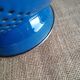 Vintage blue enamelled strainer