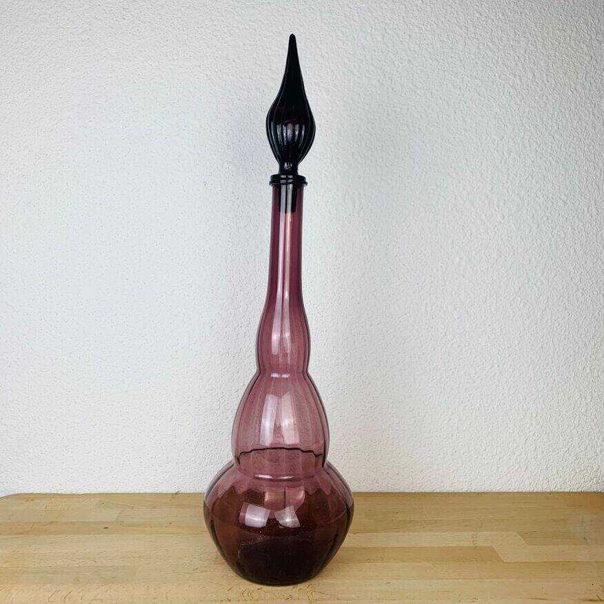 Empoli Italian carafes 66 cm mouth blown glass